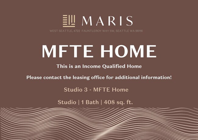 Studio 3 MFTE A629 floor plan